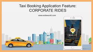 Taxi Booking Application Feature CORPORATE RIDES screenshot 2