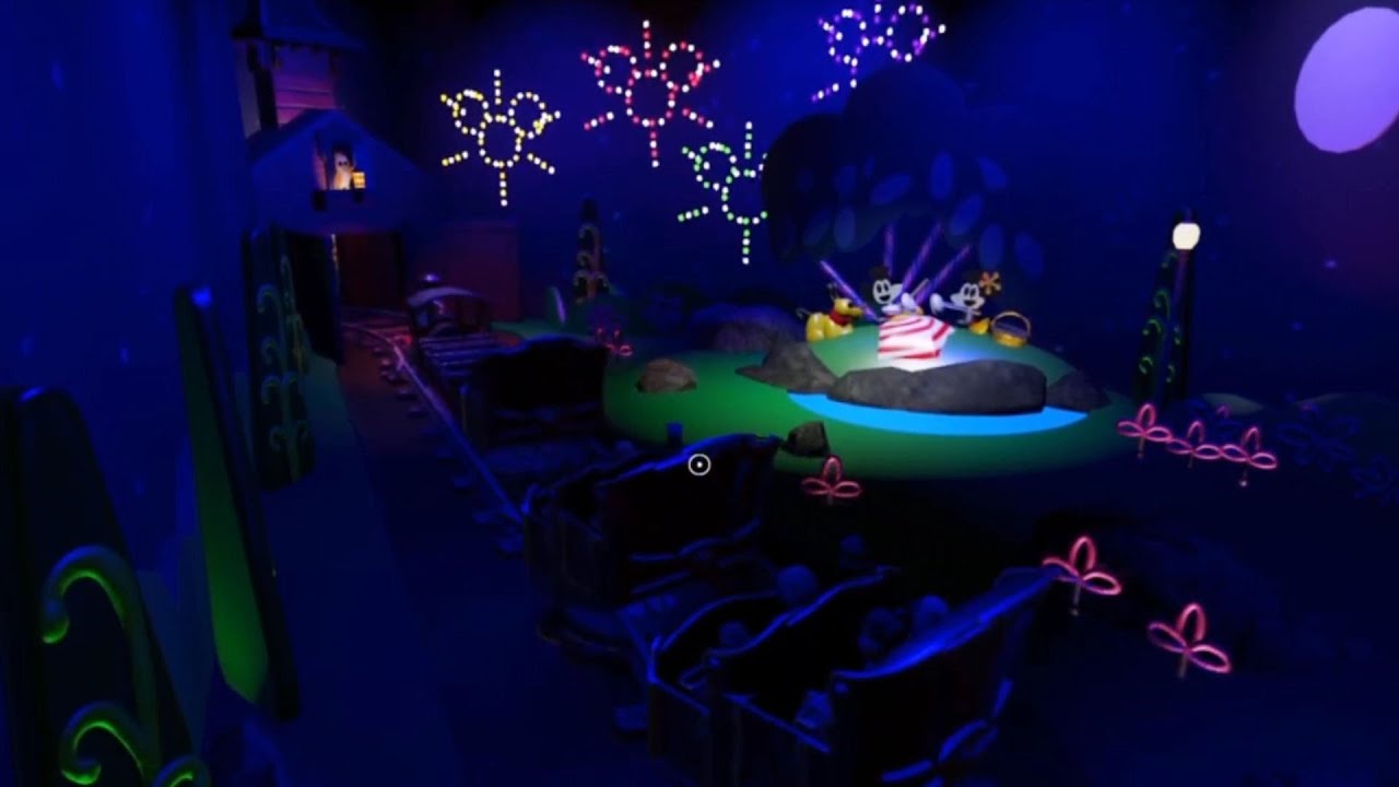 Побег из железной дороги Микки и Минни — аттракцион Planet Coaster Ride