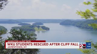 WKU students rescued after cliff fall