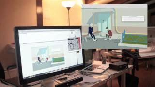 Concept for interactive shopping window (Microsoft Kinect + Flash)