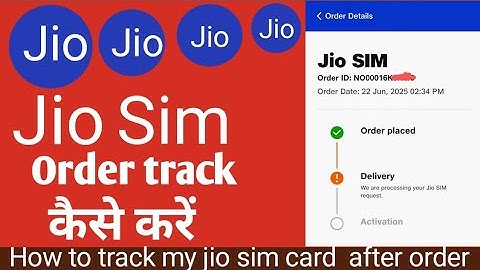 Jio sim order status check l jio sim order track kaise kare l How to track jio sim Card 2025