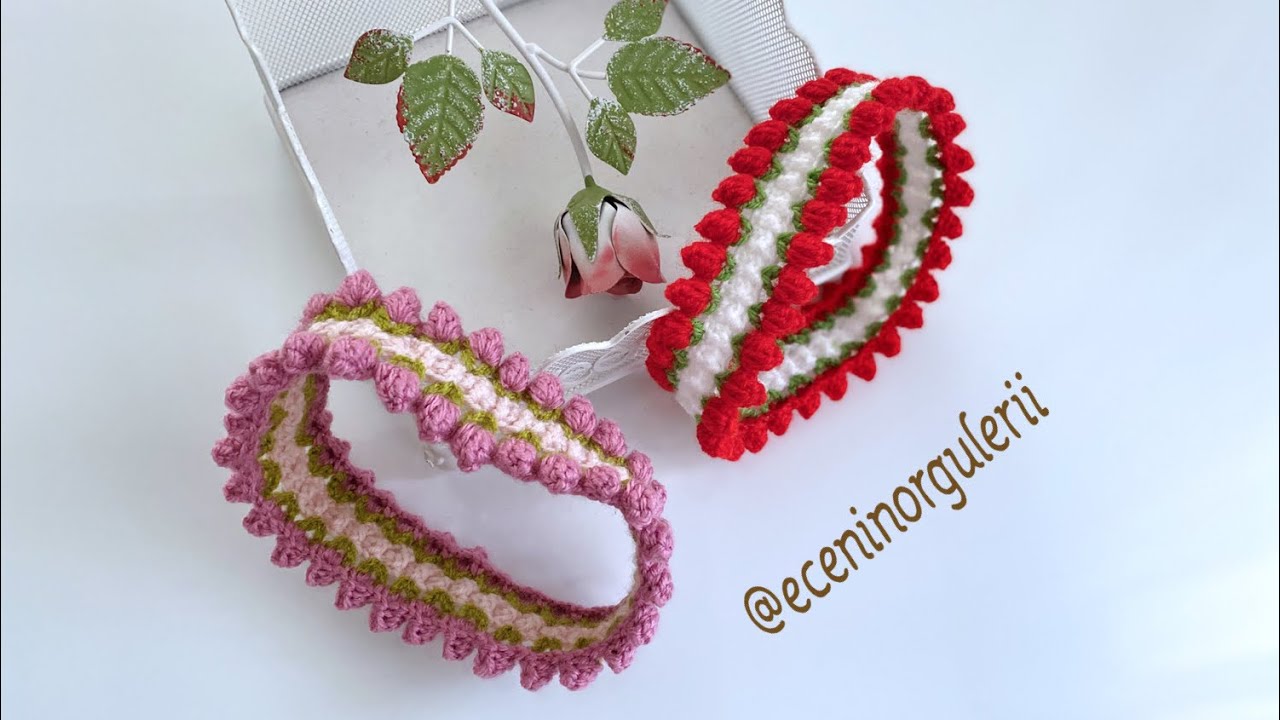 🌹Rose Beste Creation Bud Model Hair Band/Gül Beste Kreasyonu Tomurcuk Model Saç Bandı /Bandana