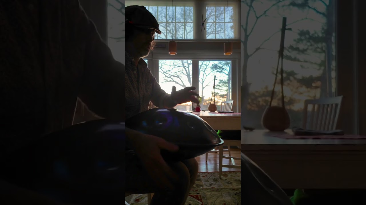 Healing Sunset Handpan- breathe for a moment 🎶🌅 #handpan