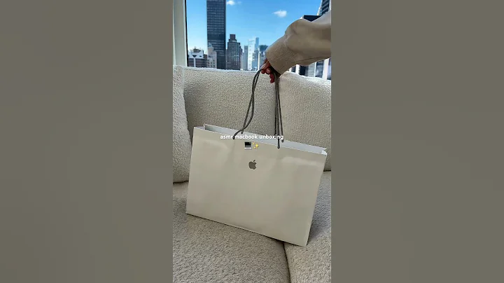 unboxing my new macbook 💻 #unboxing #asmr #relaxing #satisfying #shorts #laptop #apple #aesthetic