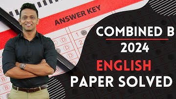 COMBINED B 2024 English Paper Solved #mpscenglish #combined #maheshpatil #mpsccombinegroupb