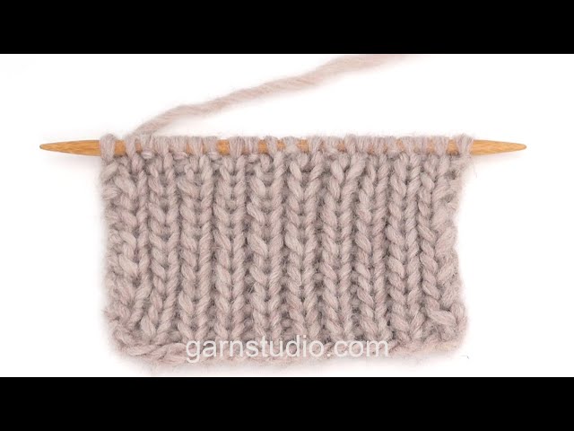 How to work knit 1, purl 1 (back and forth) – UK / US knitting