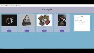 how to create a shopping cart | javascript | HTML CSS (2024)