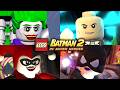 LEGO Batman 2: DC Super Heroes - All Boss Fights &amp; Ending (4K 60FPS)
