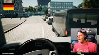 American plays German Bus Driving Simulator (no idea what...