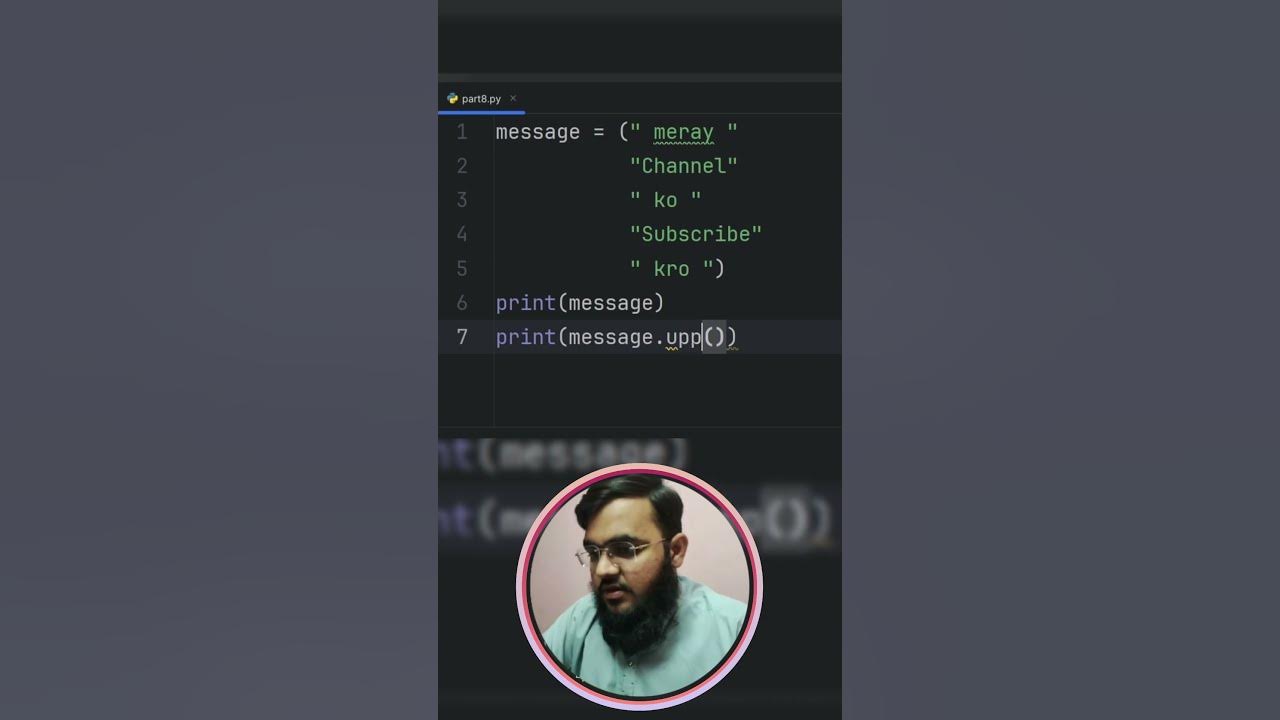 Upper Method in Python #shorts #python #programming #coding # ...