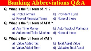 Banking Abbreviations Questions and Answers screenshot 3