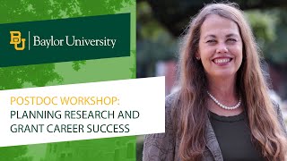 Postdoc Workshop | Planning Research and Grant Career Success