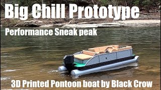 Big Chill Prototype Testing- Pontoon Boat- Black Crow