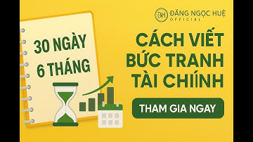 HƯỚNG DẪN VIẾT BỨC TRANH MỤC TIÊU TÀI CHÍNH 30 NGÀY VÀ 6 THÁNG | Đặng Ngọc Huệ Official