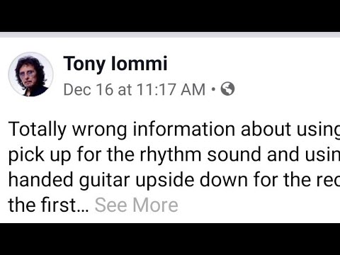 I got destroyed by Tony Iommi on facebook.