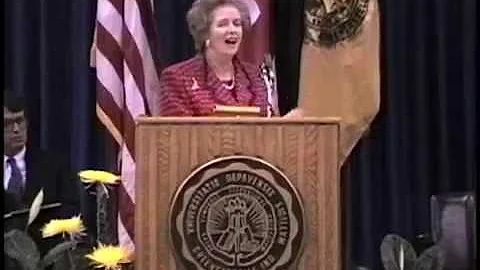 April 7, 1992 - Margaret Thatcher Ubben Lecture at...