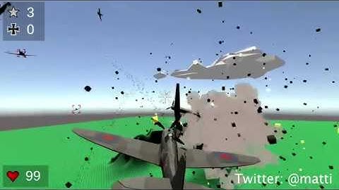 Arcade dogfighting game prototype