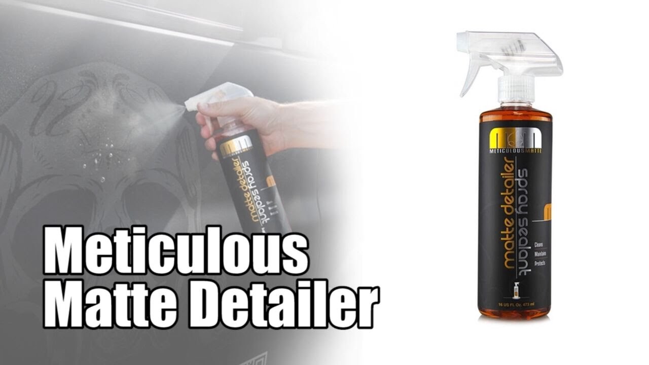Meticulous Matte Detailer Chemical Guys Car Care YouTube