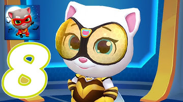 Talking Tom Hero Dash - Run Game - Gameplay Walkthrough Part 8 - Queen Bee Angela + Chests (Android)