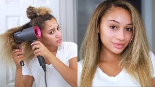 Curly to Straight Hair Tutorial! *Updated*