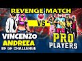 REVENGE MATCH || VINCENZO & HIS GIRLFRIEND ANDREA VS PRO PLAYERS Clash Squad Custom Match