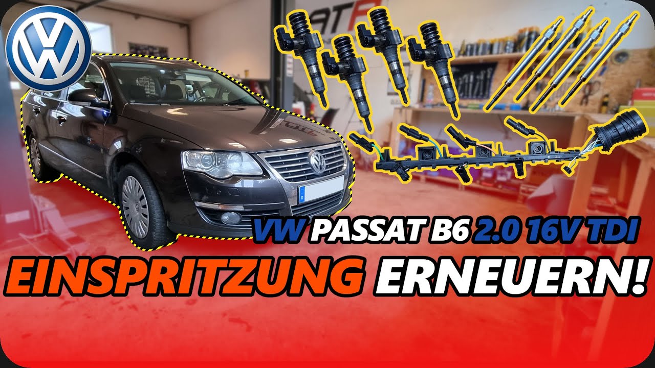 VW Passat 6B 3C 2.0 TDI 16V BMR | Die Einspritzdüsen und Glühkerzen