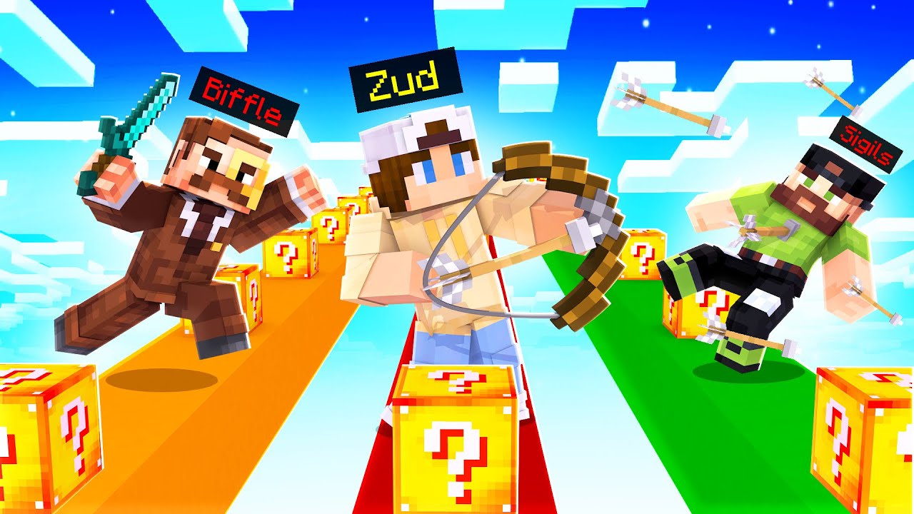 The SWEATIEST Lucky Block Race in Minecraft