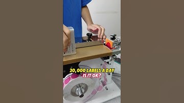 20,000 labels a day,Is it ok? #smallbusiness #labelingmachine #factory #labelling #box #labeling