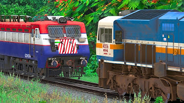 WAG7 to WDP4D TRAIN LOCOMOTIVE CHANGE | BUMPY RAILROAD | Train Simulator | Railwork | NTG GAMING