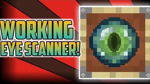 How to MAKE a WoRKInG EYE SCANNER in MiNecRAFt(no mods)psspp, xbox, pc, windows, mobile