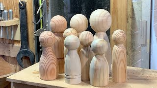 Richard Raffan on turning skittles using a skew chisel