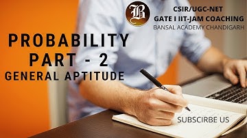 Probability Part - 1I Best CSIR NET coaching I Bansal academy Chandigarh