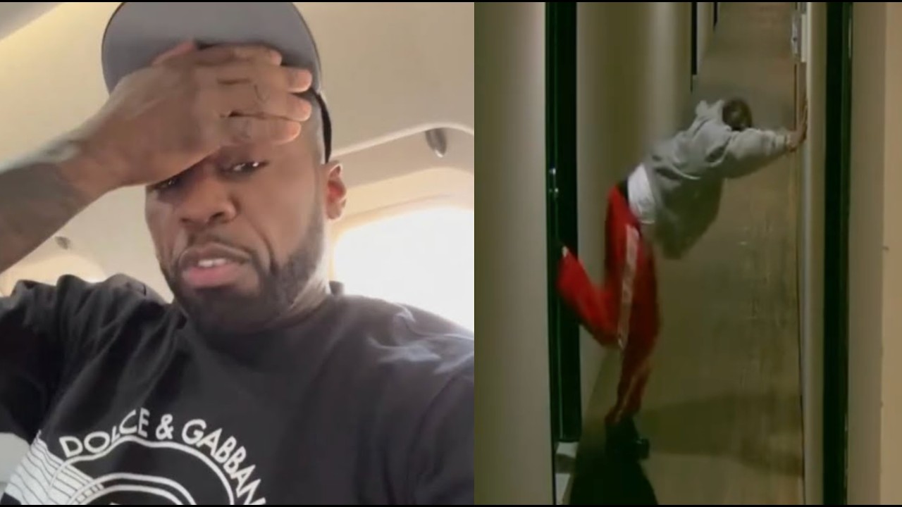50 Cent Leaks Video Of Jim Jones Getting Evicted & Kicking Down Doors At His Podcast Studio