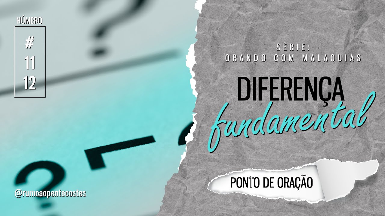 Uma diferença fundamental | Malaquias 3 | Oração#1112 - YouTube