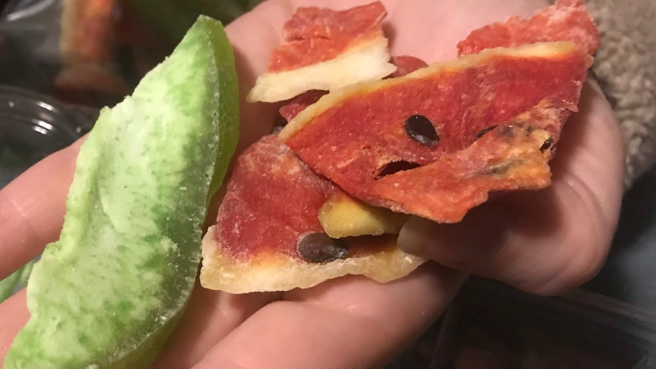 DRIED watermelon and pomelo (what a treat) YouTube