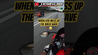 WHEN YOU MESS UP THE BIKER WAVE ✌🏾🤦🏾♂️😅