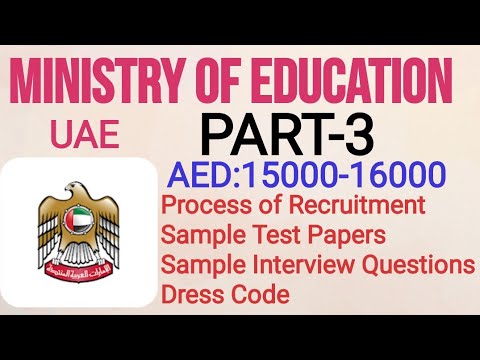 #Overcome MOE ,UAE || Process of Recruitment|| Sample test paper, Interview Questions||Dress Code