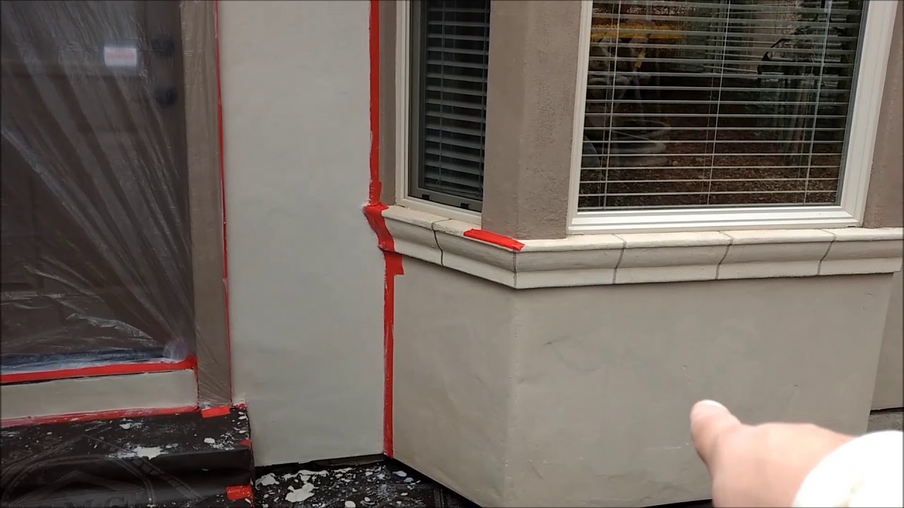 A Stucco Recoat In A Fine Acrylic Stucco Sand Finish YouTube