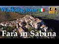 Fara in Sabina, Italy【Walking Tour】With Captions - 4K