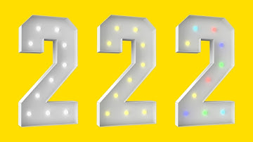 4FT Marquee Light Up Number 2 DIY Tutorial