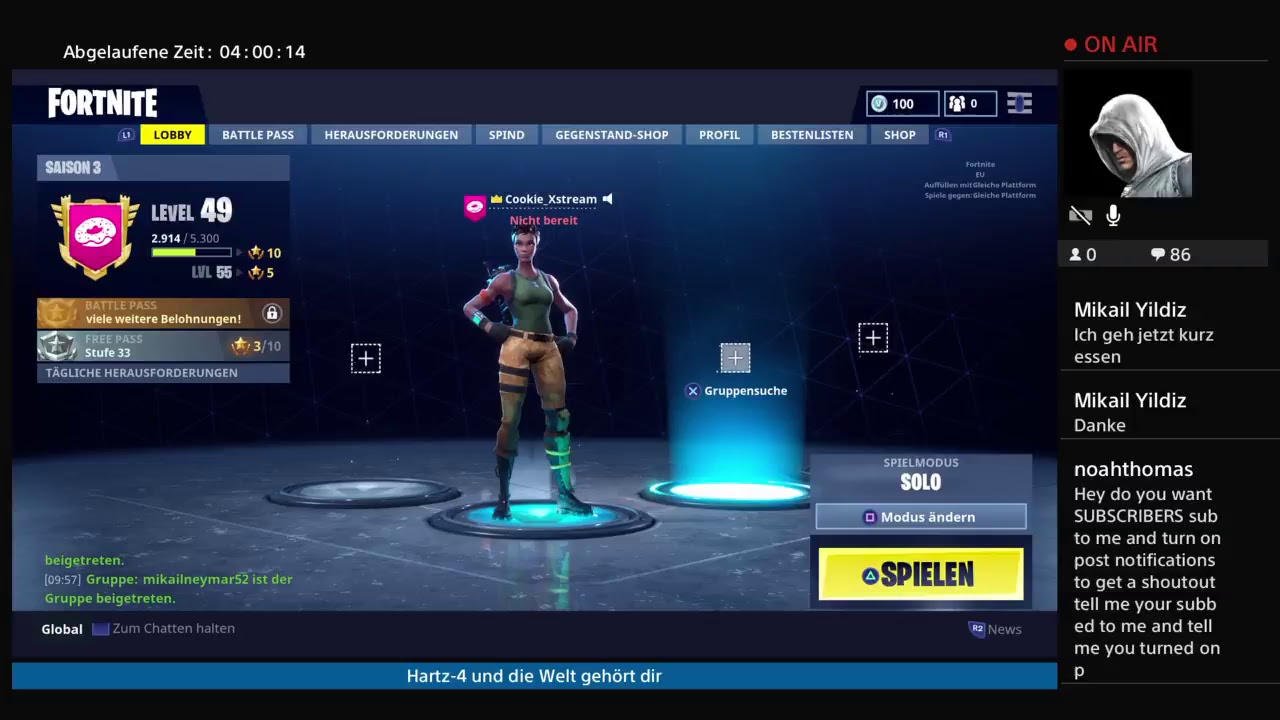 Livestream | LEGENDÄRE SHOTGUN | NEUES UPDATE | Fortnite Battle Royale Deutsch | CookieTV