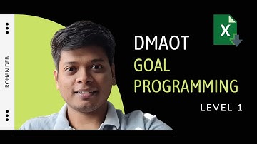 DMAOT - Goal Programming - Level 1