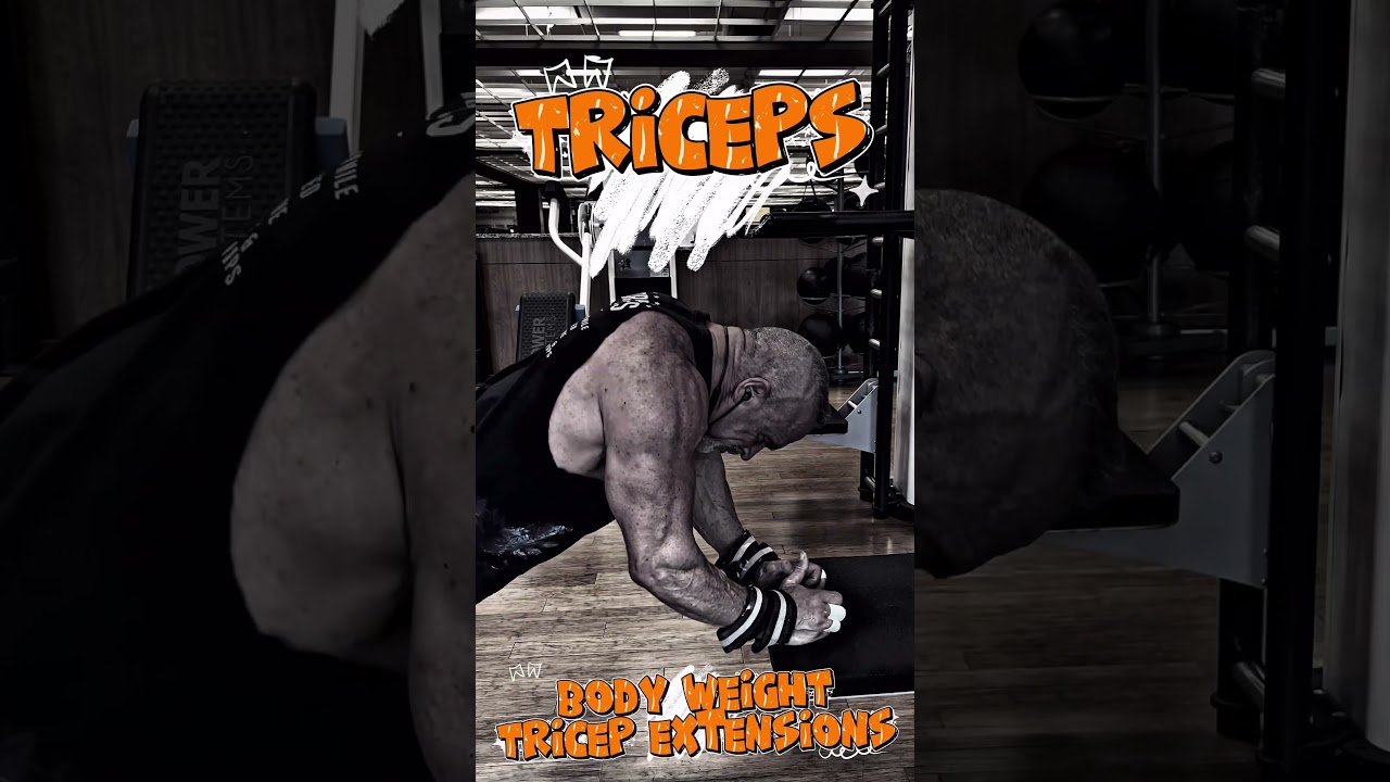 BODY WEIGHT TRICEP EXTENSIONS #triceps #workout #motivation #muscle #workouttips