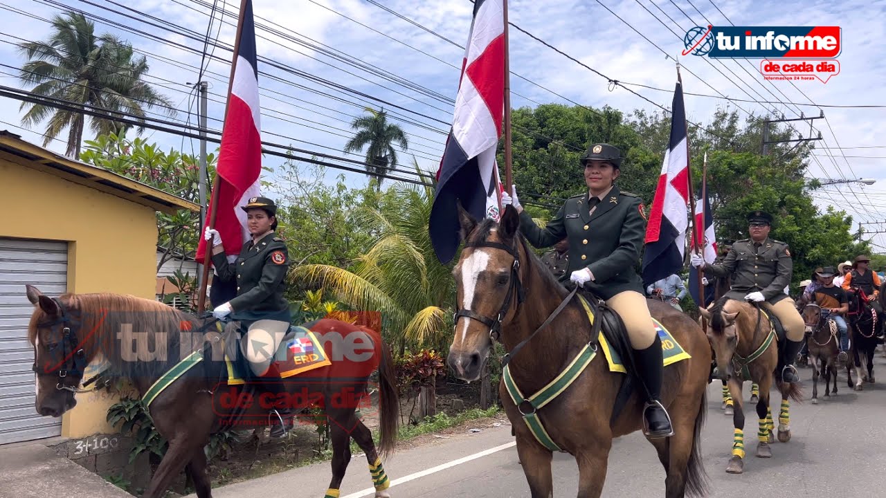 Cabalgata de las mariposas Salcedo 2024, Completa, más de 2,000 mil caballos.