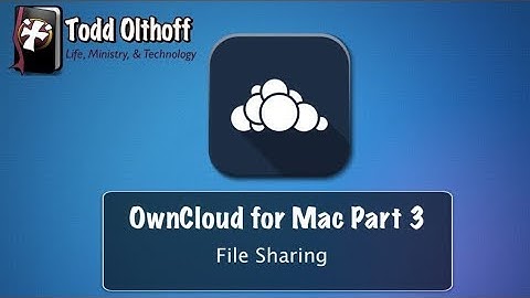OwnCloud Server for Mac Part 3: File Sharing