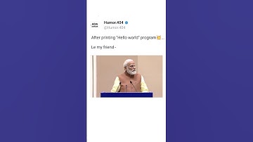 My friend after printing hello world program 💥... #humor.404  #code #ytshorts