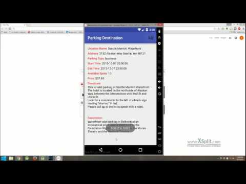 parking finder android app presentation