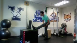 Hamstring Stretch On Box