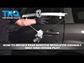 How to Replace Rear Window Regulator Assembly 2003-2008 Honda Pilot