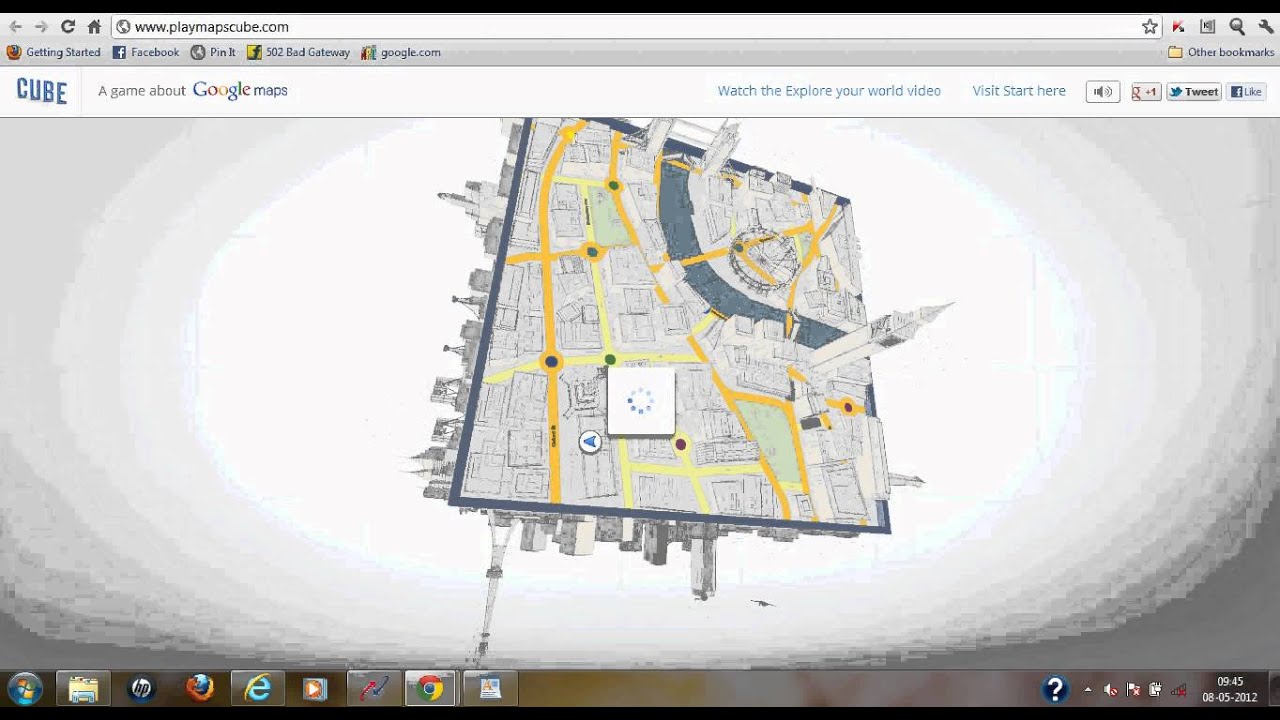 Play Maps Cube, o jogo do Google Maps